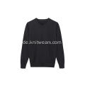 Herren Strickpullover aus dehnbarer Wolle/Acryl/Nylon mit V-Ausschnitt